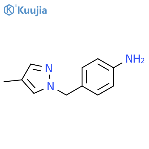 4-(4-Methyl-1H-pyrazol-1-yl)methylaniline structure