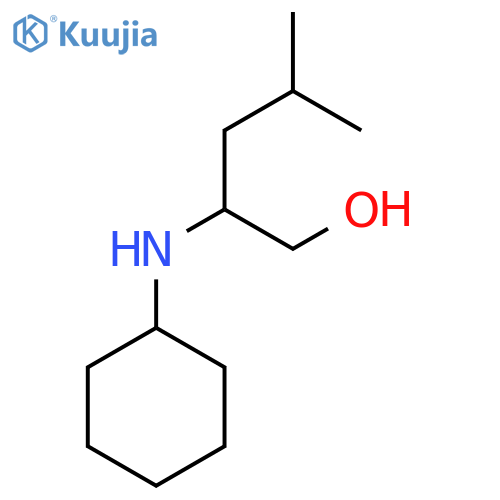 2-(cyclohexylamino)-4-methylpentan-1-ol structure