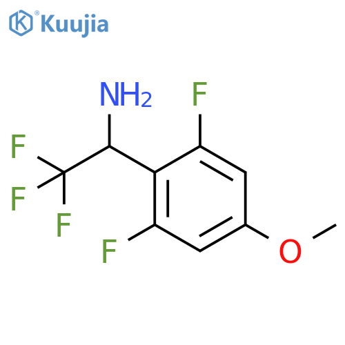 1-(2,6-difluoro-4-methoxyphenyl)-2,2,2-trifluoroethan-1-amine structure