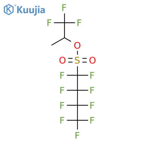 1,1,2,2,3,3,4,4,4-Nonafluoro-butane-1-sulfonic acid 2,2,2-trifluoro-1-methyl-ethyl ester structure