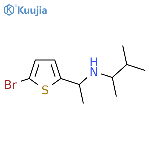 1-(5-bromothiophen-2-yl)ethyl(3-methylbutan-2-yl)amine structure