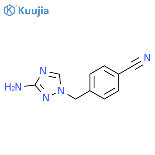 4-(3-Amino-1H-1,2,4-triazol-1-yl)methylbenzonitrile structure