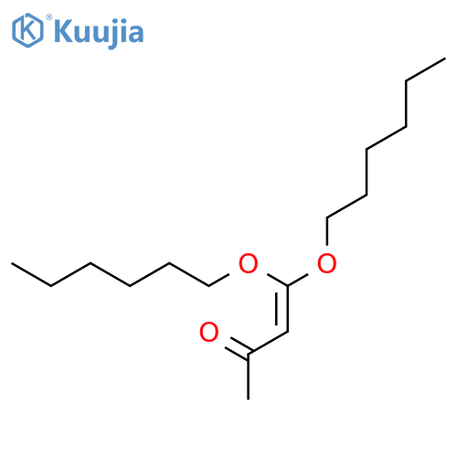 3-Buten-2-one, 4,4-bis(hexyloxy)- structure