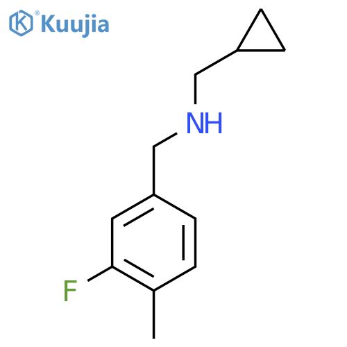 (cyclopropylmethyl)(3-fluoro-4-methylphenyl)methylamine structure