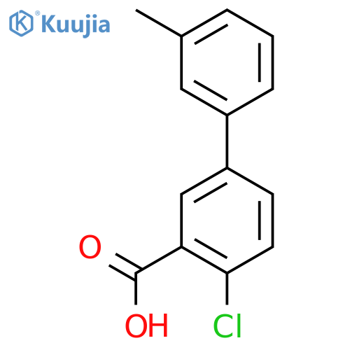 2-chloro-5-(3-methylphenyl)benzoic Acid structure
