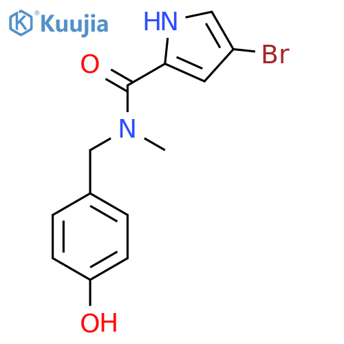 4-bromo-N-(4-hydroxyphenyl)methyl-N-methyl-1H-pyrrole-2-carboxamide structure