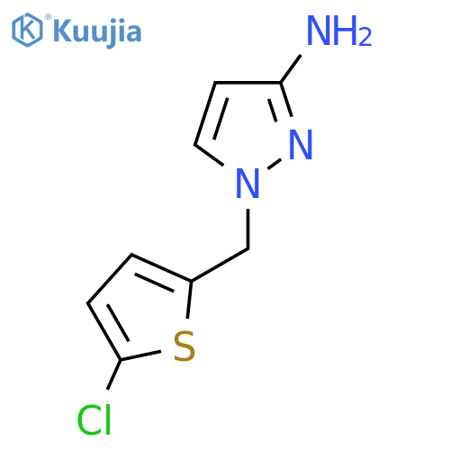 1-(5-chlorothiophen-2-yl)methyl-1H-pyrazol-3-amine structure