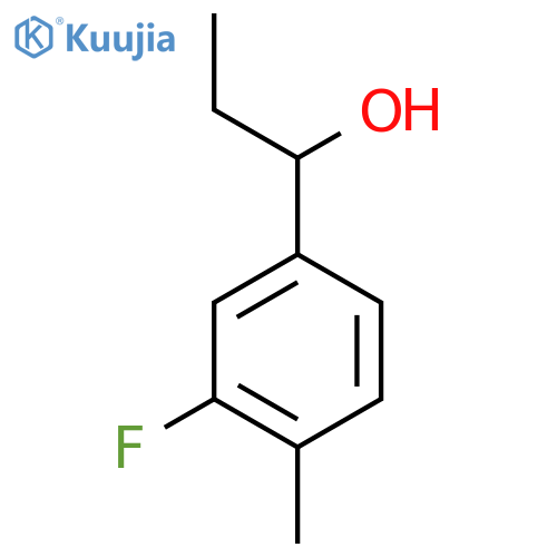 1-(3-fluoro-4-methylphenyl)propan-1-ol structure