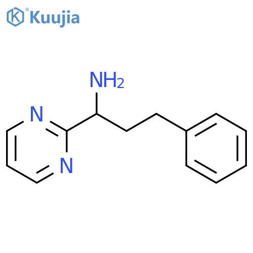 3-phenyl-1-(pyrimidin-2-yl)propan-1-amine structure