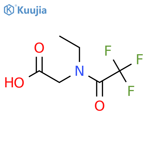 2-(N-ethyl-2,2,2-trifluoroacetamido)acetic acid structure