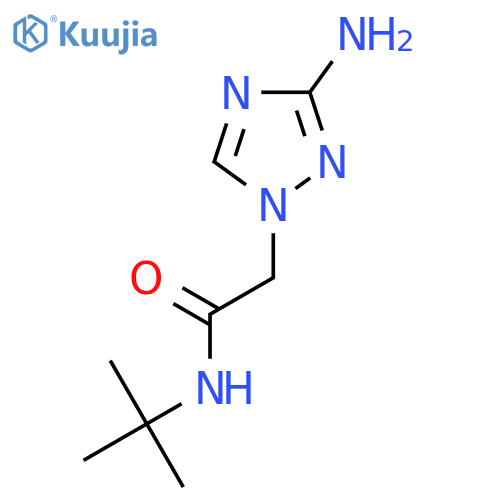 2-(3-Amino-1H-1,2,4-triazol-1-YL)-N-tert-butylacetamide structure