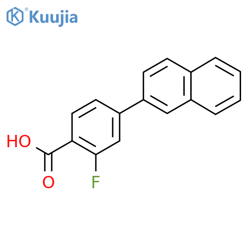 2-Fluoro-4-(naphthalen-2-YL)benzoic acid structure