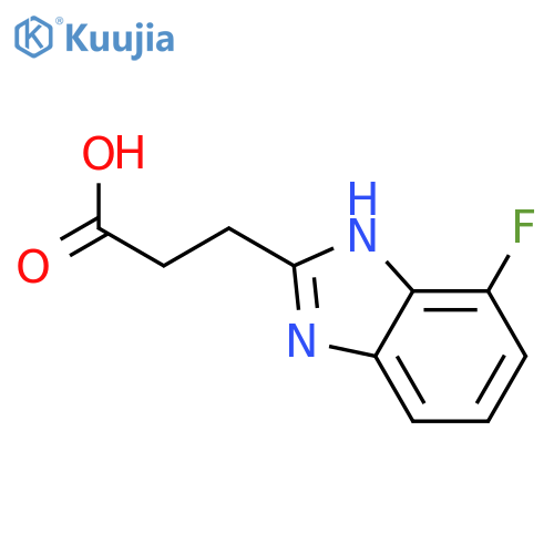 3-(4-fluoro-1H-1,3-benzodiazol-2-yl)propanoic acid structure