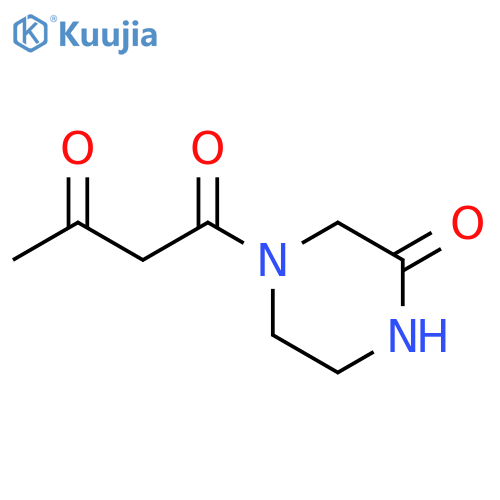 1-(3-oxopiperazin-1-yl)butane-1,3-dione structure
