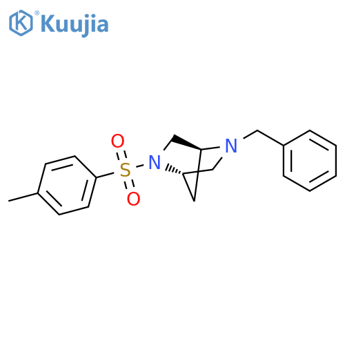 (1R,4R)-2-(4-tolylsulfonyl)-5-(phenylmethyl)-2,5-diazabicyclo[2.2.1]heptane structure