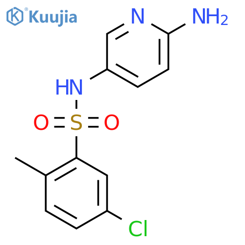 N-(6-Aminopyridin-3-yl)-5-chloro-2-methylbenzene-1-sulfonamide structure