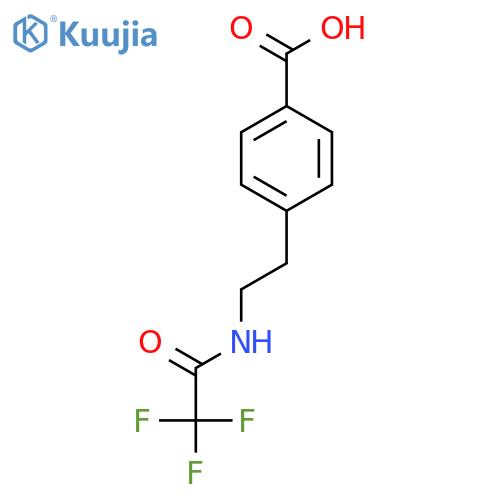 4-[2-(Trifluoroacetamido)ethyl]benzoic acid structure