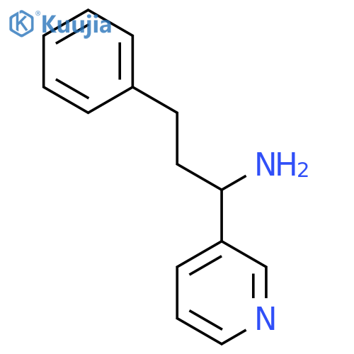 3-phenyl-1-(pyridin-3-yl)propan-1-amine structure