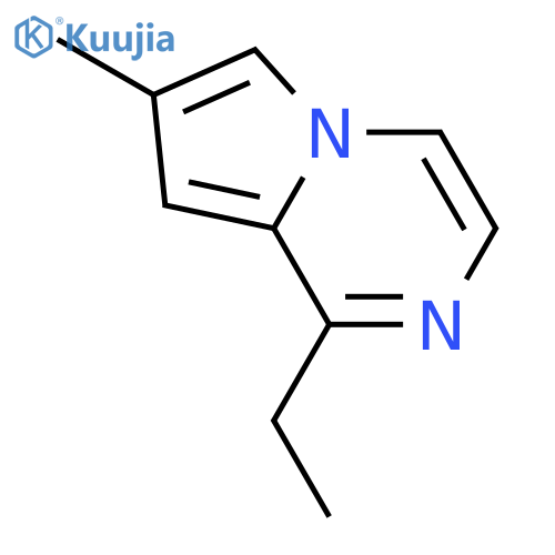Pyrrolo[1,2-a]pyrazine, 1-ethyl-7-methyl- structure
