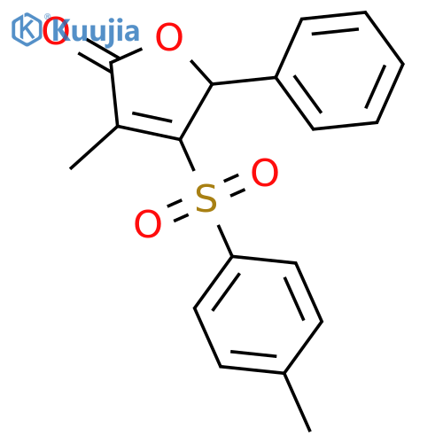 2(5H)-FURANONE, 3-METHYL-4-[(4-METHYLPHENYL)SULFONYL]-5-PHENYL- structure