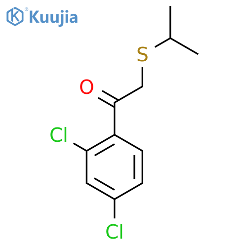1-(2,4-Dichlorophenyl)-2-(isopropylthio)ethan-1-one structure
