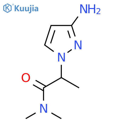 2-(3-Amino-1h-pyrazol-1-yl)-n,n-dimethylpropanamide structure