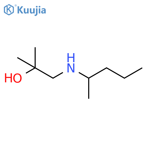2-Methyl-1-[(pentan-2-yl)amino]propan-2-ol structure