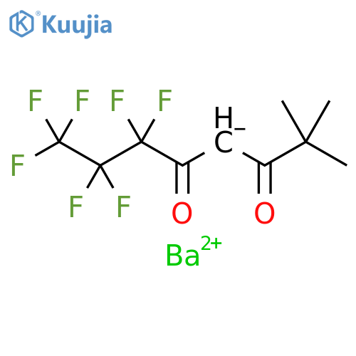 3,5-Octanedione, 6,6,7,7,8,8,8-heptafluoro-2,2-dimethyl-, ion(1-), barium (2:1) structure