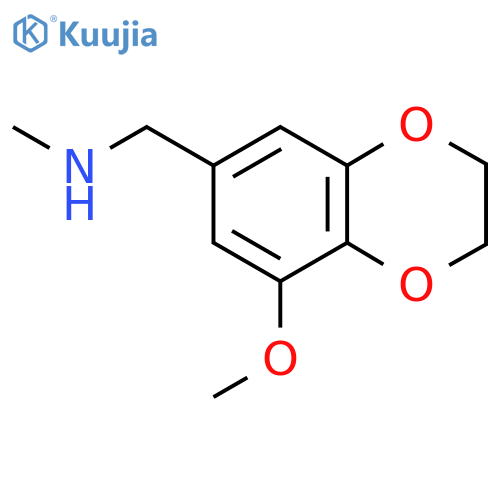 (8-methoxy-2,3-dihydro-1,4-benzodioxin-6-yl)methyl(methyl)amine structure