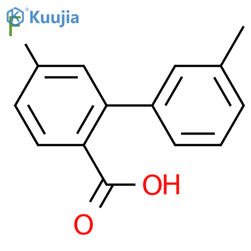 4-fluoro-2-(3-methylphenyl)benzoic acid structure