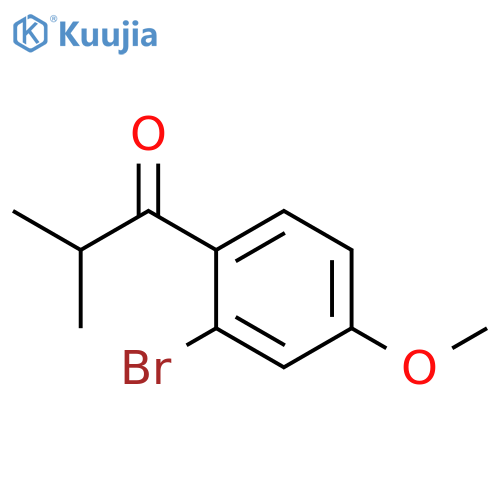 1-(2-bromo-4-methoxyphenyl)-2-methylpropan-1-one structure
