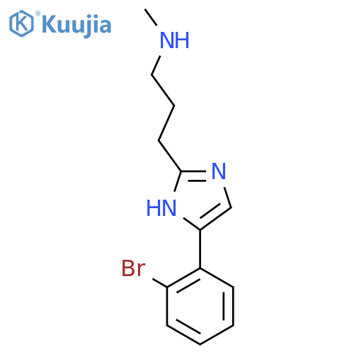 3-(5-(2-Bromophenyl)-1h-imidazol-2-yl)-N-methylpropan-1-amine structure