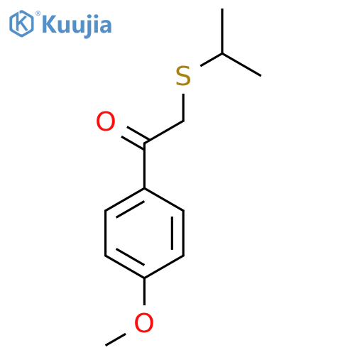 1-(4-Methoxyphenyl)-2-(propan-2-ylsulfanyl)ethan-1-one structure