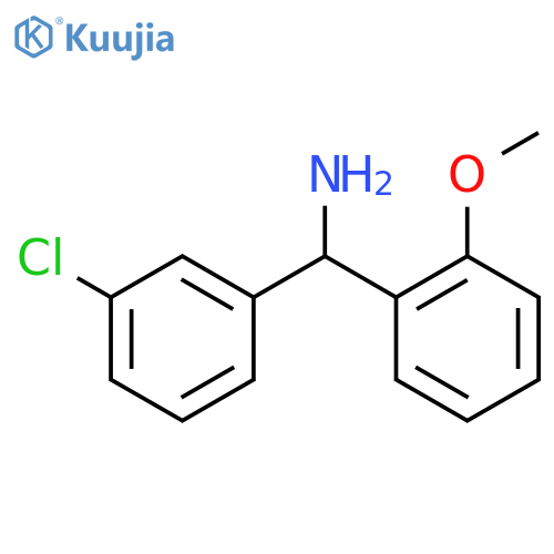 (3-chlorophenyl)(2-methoxyphenyl)methanamine structure