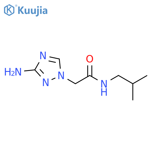 1H-1,2,4-Triazole-1-acetamide, 3-amino-N-(2-methylpropyl)- structure
