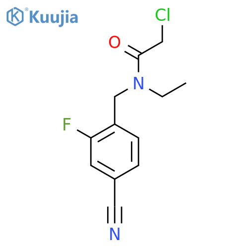 2-Chloro-N-(4-cyano-2-fluorophenyl)methyl-N-ethylacetamide structure