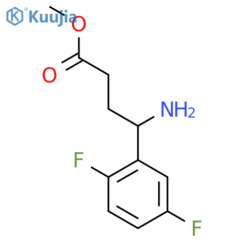 methyl 4-amino-4-(2,5-difluorophenyl)butanoate structure