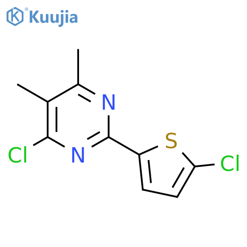 4-Chloro-2-(5-chlorothiophen-2-yl)-5,6-dimethylpyrimidine structure