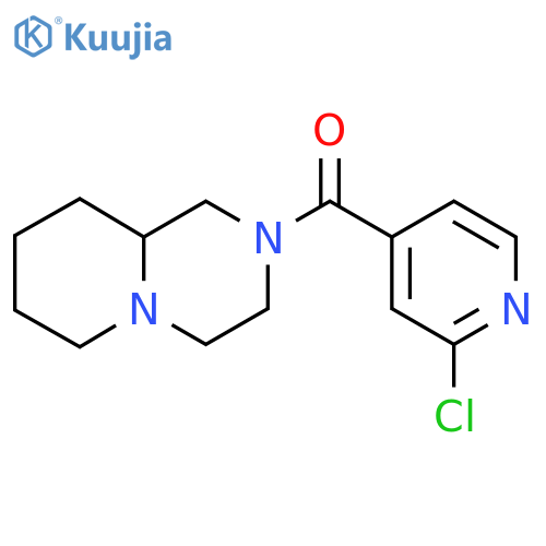 2-chloro-4-{octahydro-1H-pyrido[1,2-a]piperazine-2-carbonyl}pyridine structure