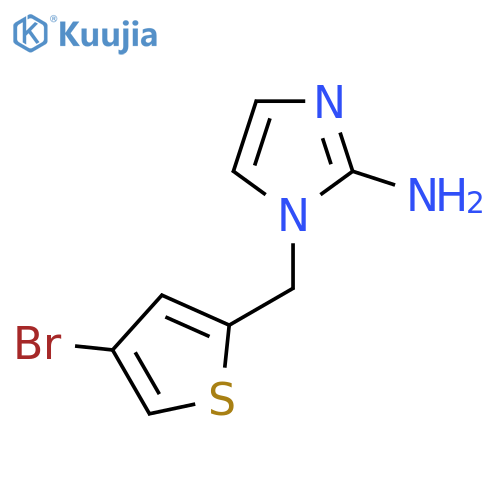 1-(4-bromothiophen-2-yl)methyl-1H-imidazol-2-amine structure