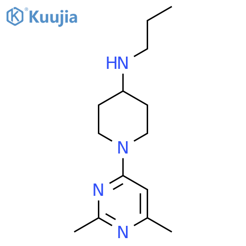 1-(2,6-dimethylpyrimidin-4-yl)-N-propylpiperidin-4-amine structure