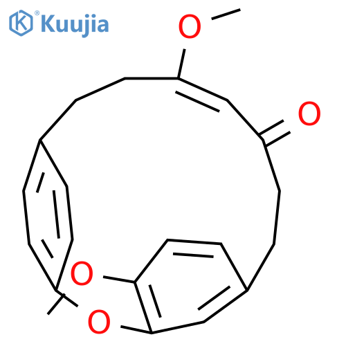 2-Oxatricyclo[13.2.2.13,7]eicosa-3,5,7(20),11,15,17,18-heptaen-10-one,4,12-dimethoxy-, (11E)- (9CI) structure