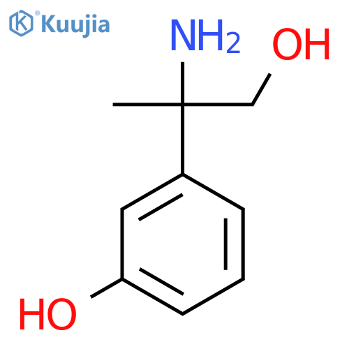 3-(2-Amino-1-hydroxypropan-2-yl)phenol structure