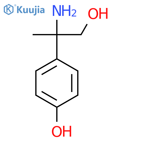 4-(2-Amino-1-hydroxypropan-2-yl)phenol structure