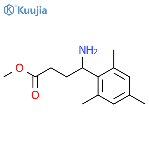 methyl 4-amino-4-(2,4,6-trimethylphenyl)butanoate structure