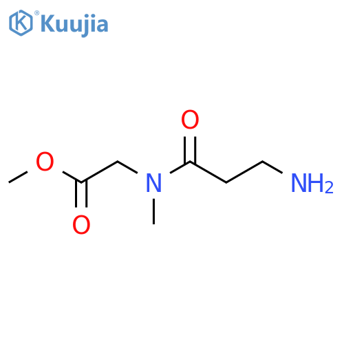 methyl 2-(3-amino-N-methylpropanamido)acetate structure