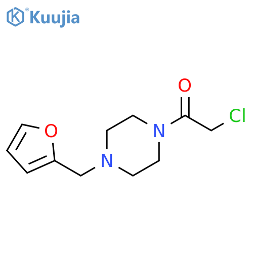 2-chloro-1-[4-(2-furylmethyl)piperazin-1-yl]ethanone structure