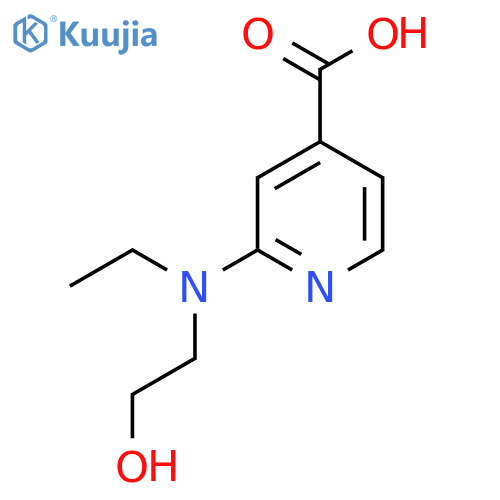 2-[Ethyl(2-hydroxyethyl)amino]isonicotinic acid structure