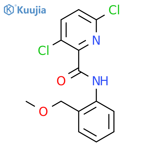 3,6-dichloro-N-2-(methoxymethyl)phenylpyridine-2-carboxamide structure