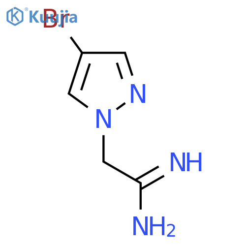 2-(4-Bromo-1H-pyrazol-1-yl)ethanimidamide structure